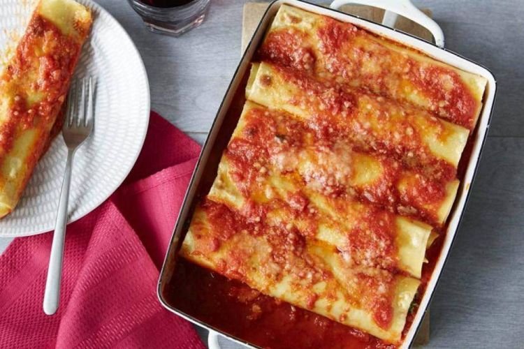 Schnelle Cannelloni mit Würstchen