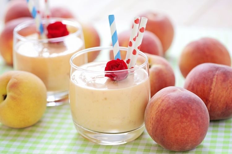 Pfirsich-Milchshake