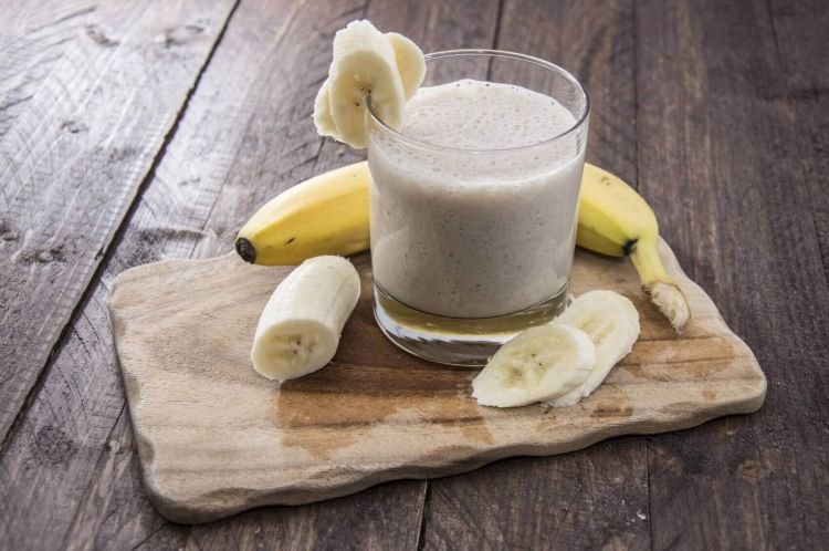 Milchshake mit Banane