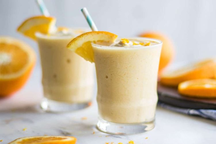 Milchshake mit Orange