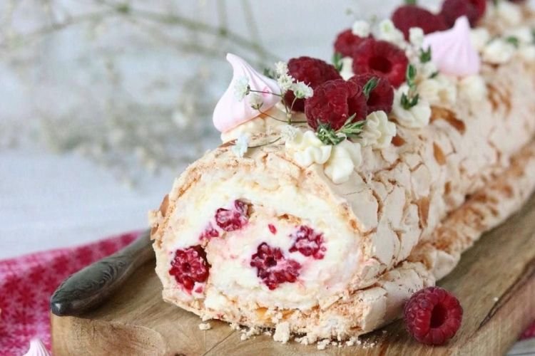 Baiser-Rolle mit Quark