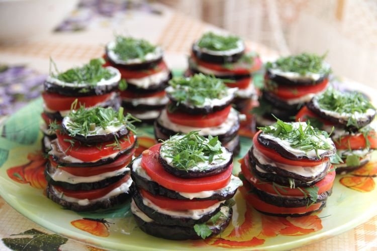 Eggplant Appetizer with Cream Cheese