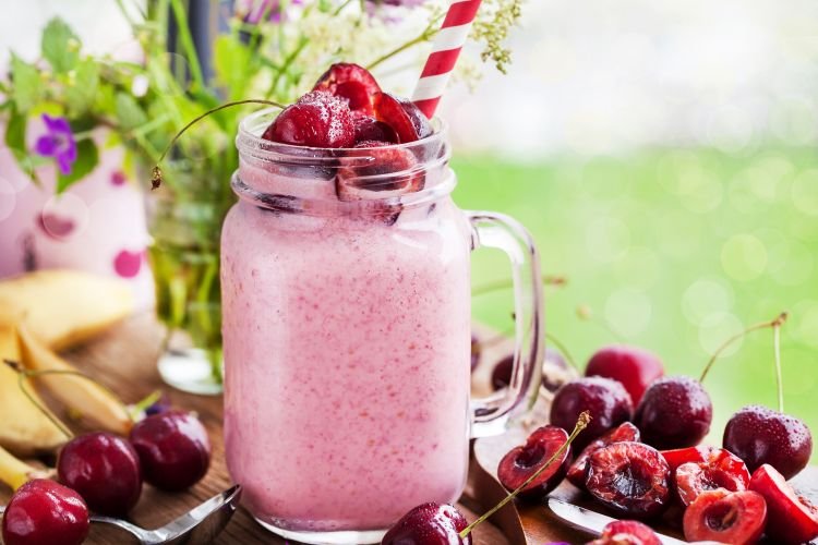 Banana and Cherry Smoothie