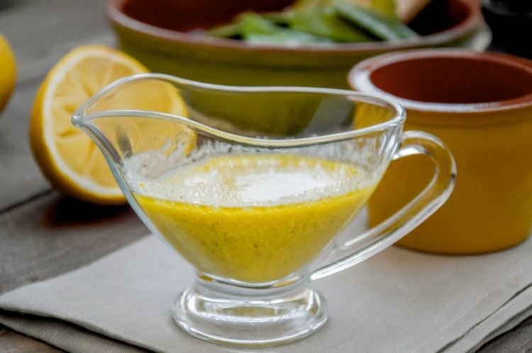 Honig-Zitronen-Sauce für Schaschlik