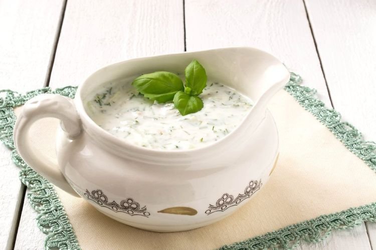 Sauerrahmsauce für Schaschlik