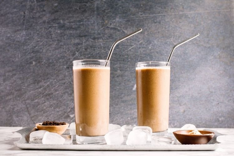 Protein-Shake mit Kaffee