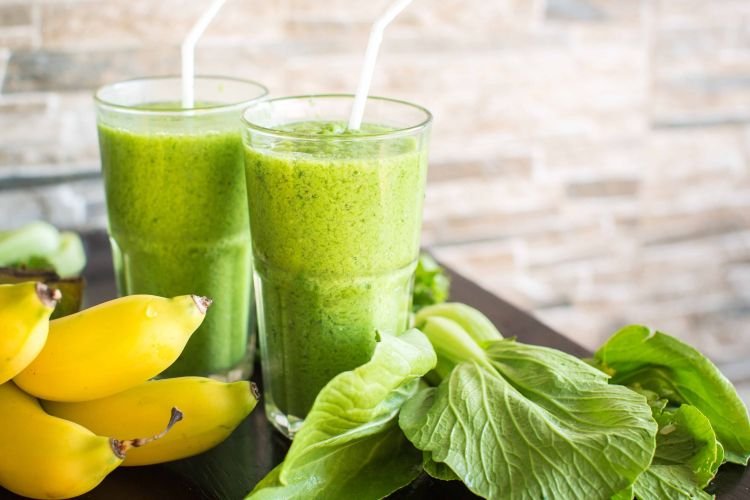 Protein-Shake mit Spirulina