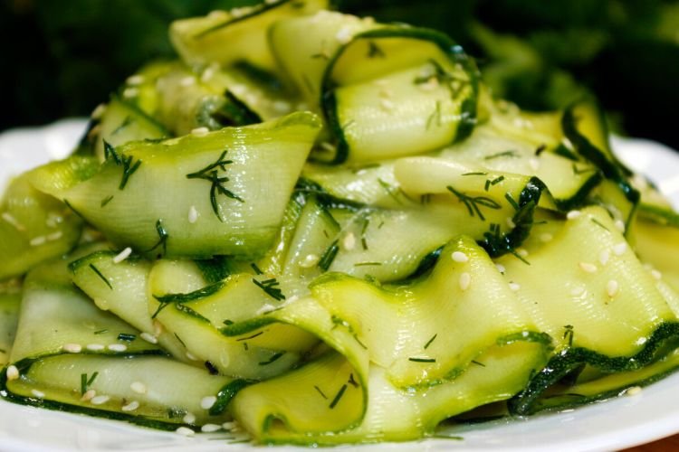 Zucchini in Soy-Honey Marinade