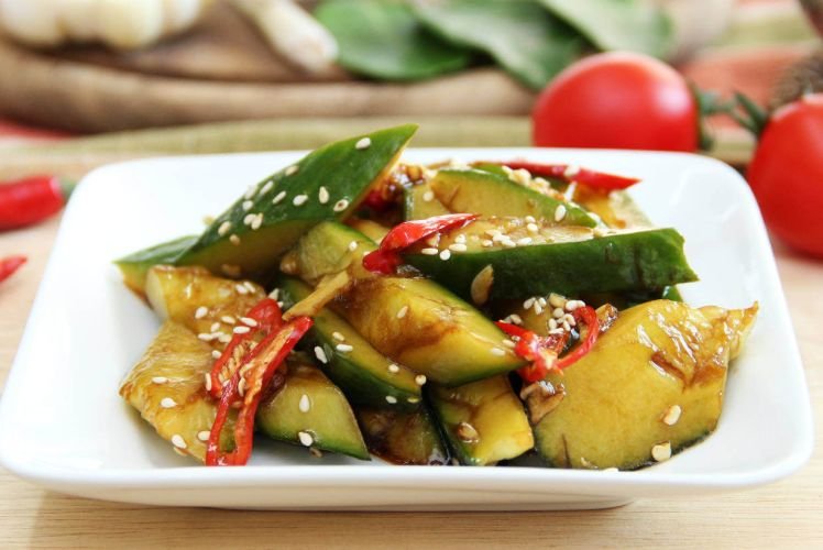 Smashed Cucumbers