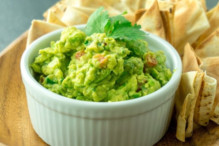 Salsa guacamole para hamburguesa