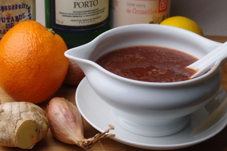 Salsa de naranja para hamburguesa