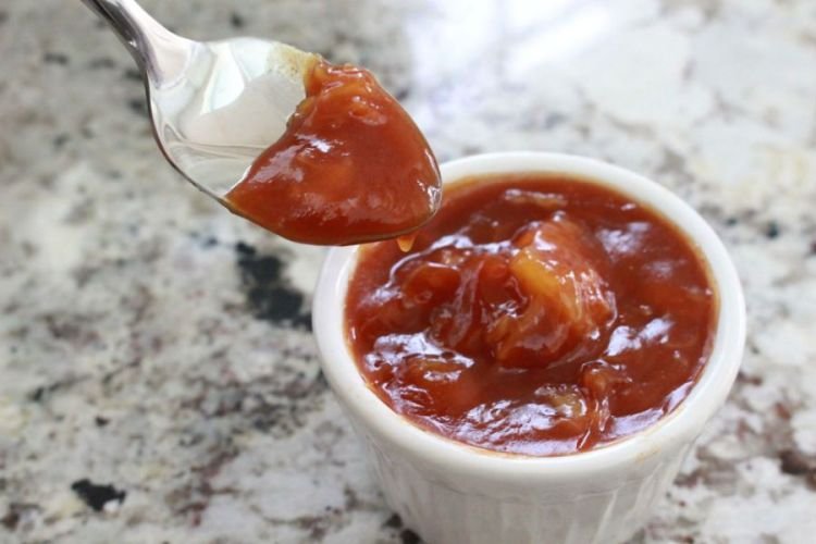 Salsa de piña para hamburguesa