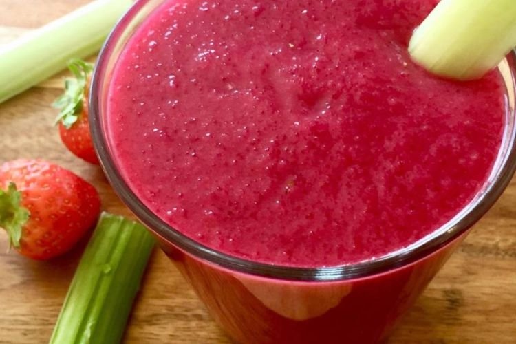 Celery, Beetroot, and Avocado Smoothie