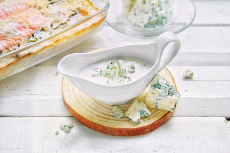 Sahnesauce mit Blauschimmelkäse