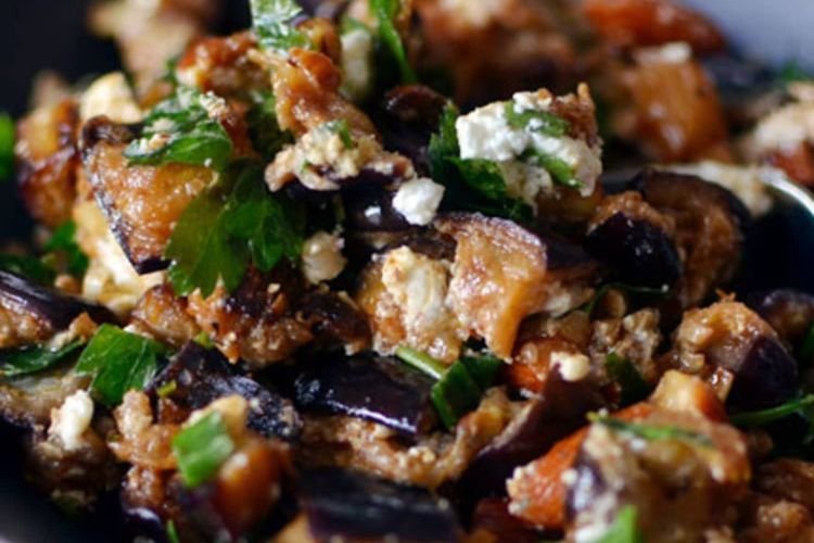 Fried Eggplant with Cashews