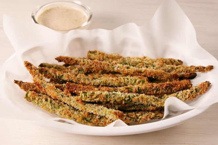 Panierter Spargel aus dem Ofen