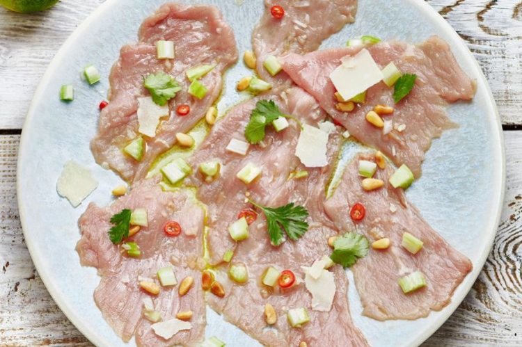 Schnelles Hähnchen-Carpaccio