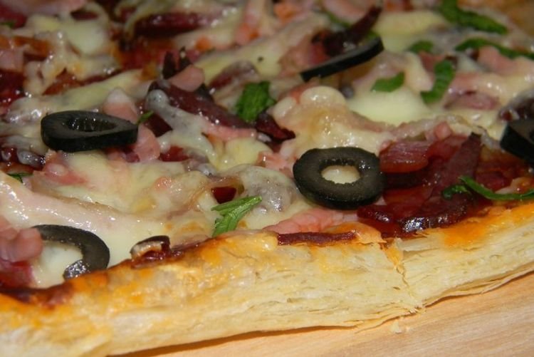 Pizza with Ham and Carrots