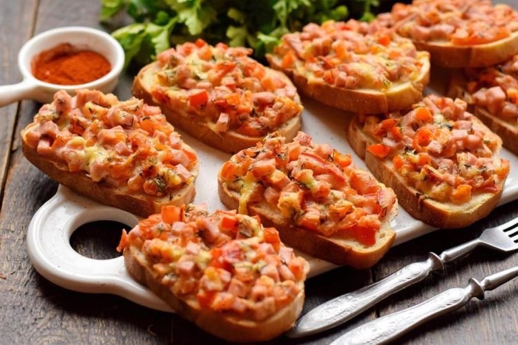 Sausage and Cucumber Sandwiches