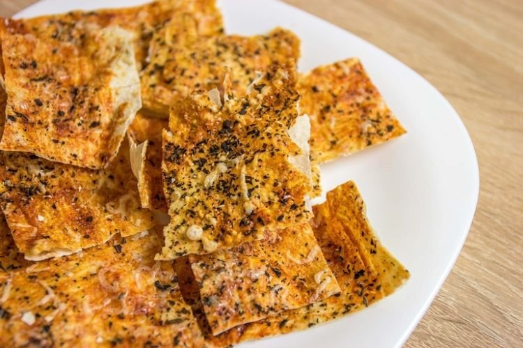 Lavash Chips with Egg