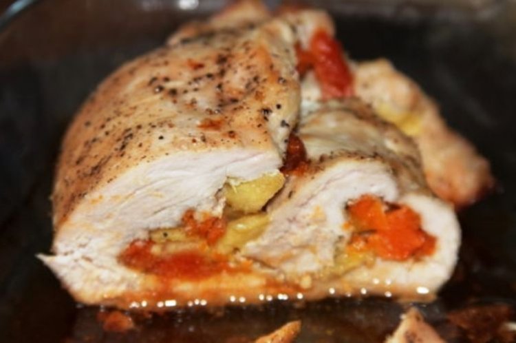 Gefülltes Putenfilet