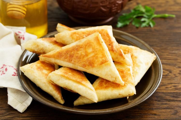 Lavash Wraps in a Frying Pan