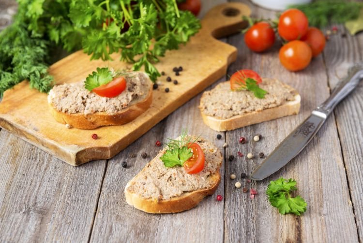 Cod Liver and Tomato Sandwiches