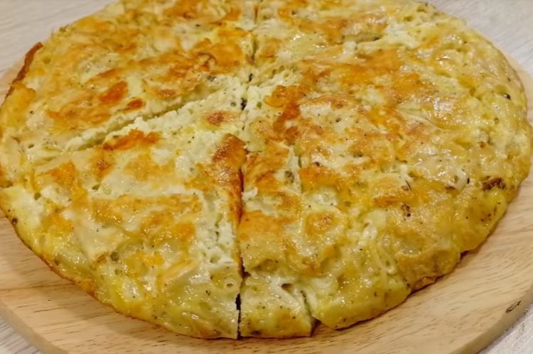 Torn Lavash Pizza with Egg