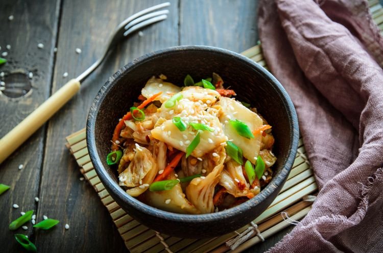 Kimchi with Mushrooms