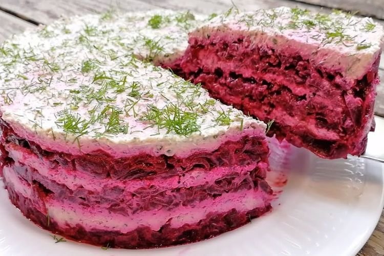 Rote-Bete-Salat mit Ricotta und Feta
