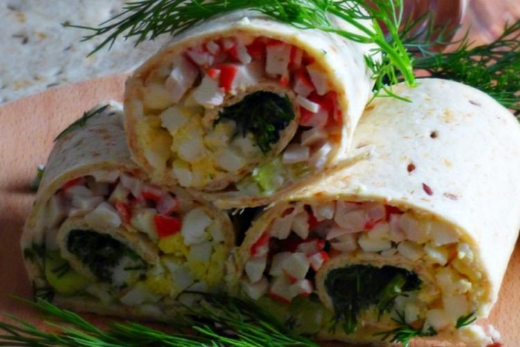 Crab Stick Tortilla