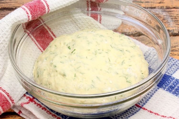 Dumpling Dough with Herbs