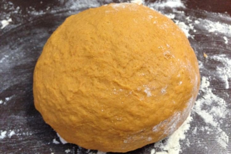 Dumpling Dough with Tomato Paste