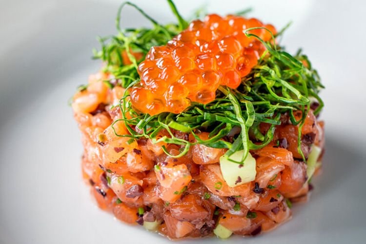 Lachs-Tatar mit Apfel