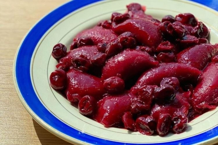 Cherry Juice Dough for Varenyky