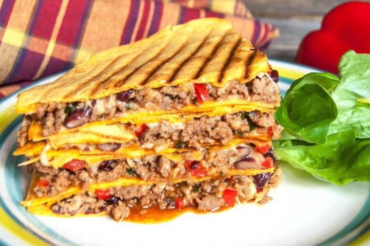 Quesadilla mit Hackfleisch