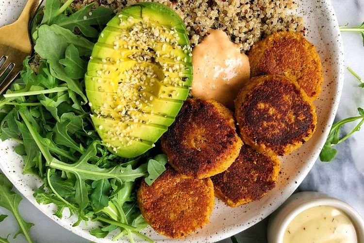 Falafel mit Süßkartoffel