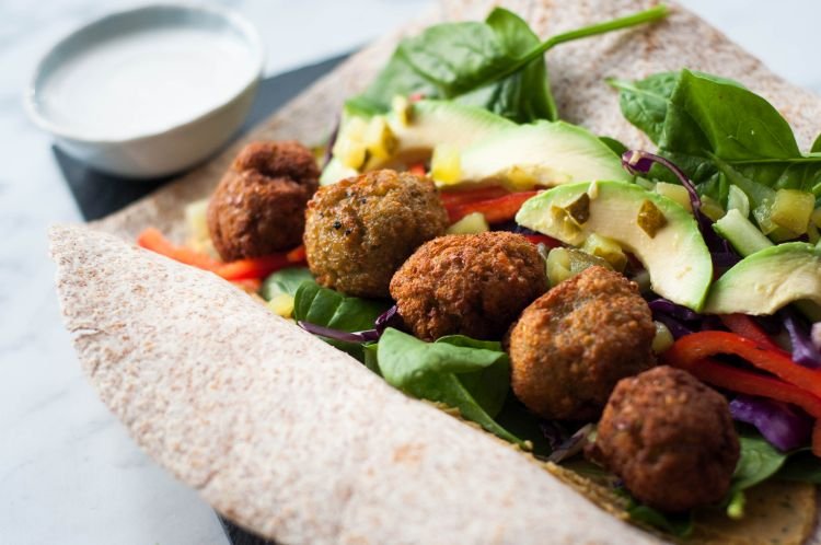 Falafel mit Pilzen