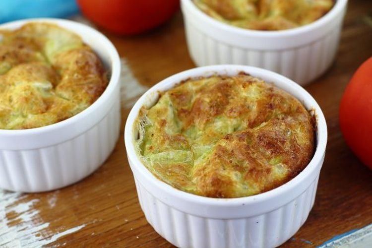 Fleischsoufflé mit Zucchini
