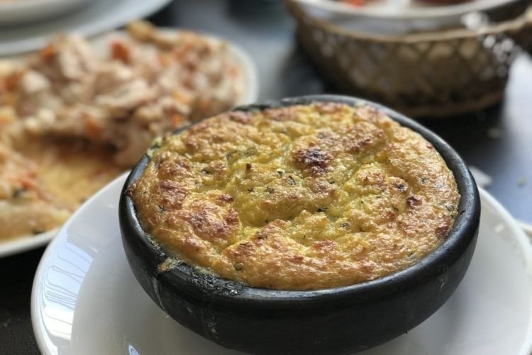 Fleischsoufflé in der Mikrowelle