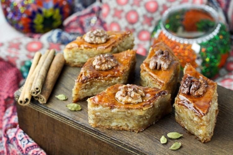 Baklava mit Gewürzen
