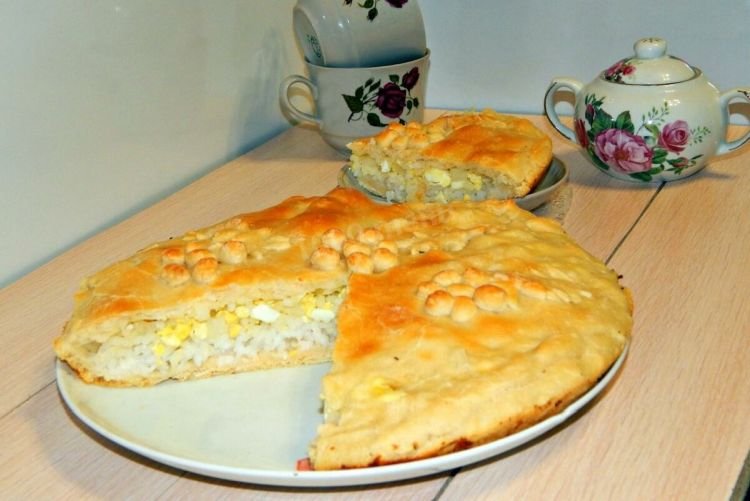 Con arroz y huevos