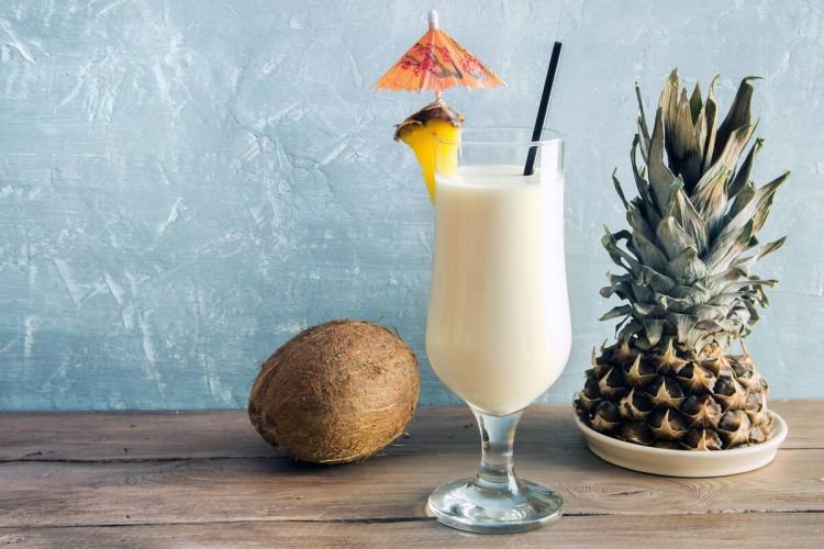 Piña Colada Sin Alcohol con Helado