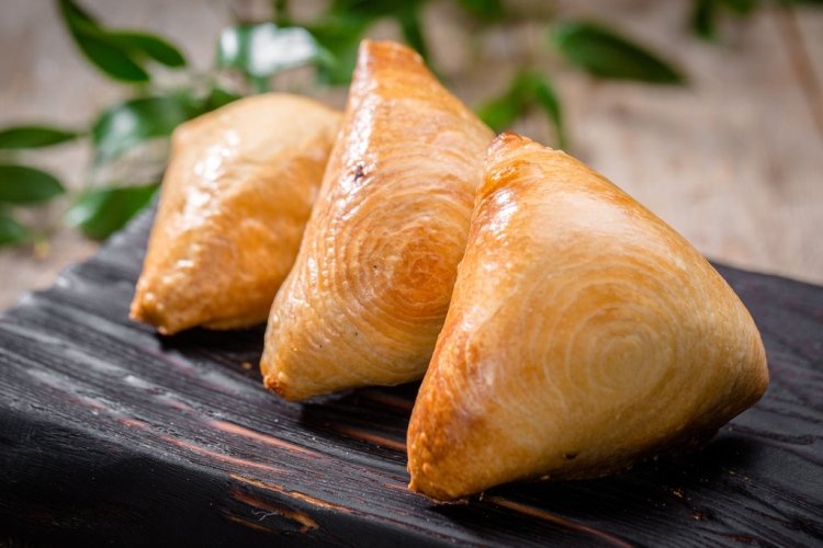 Samosa with Cherries