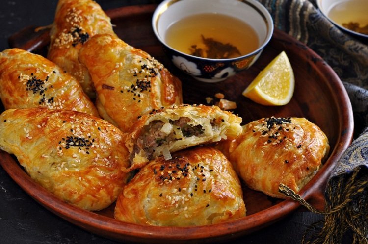 Meat Samosa Baked in the Oven