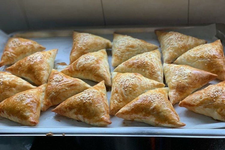 Samosa with Feta Cheese and Spinach