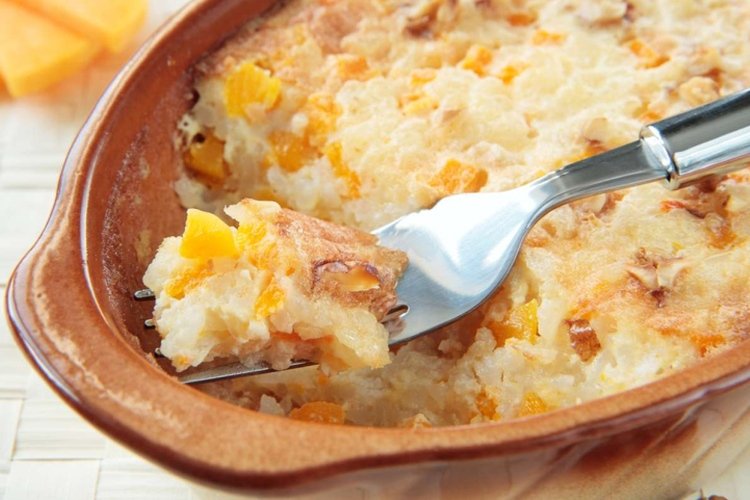 Milchreispudding mit Kürbis