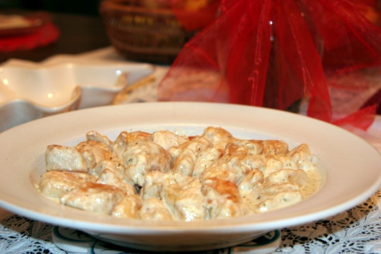 Chicken Breast in Sour Cream, Diced