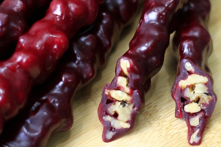 Churchkhela mit Gewürzen