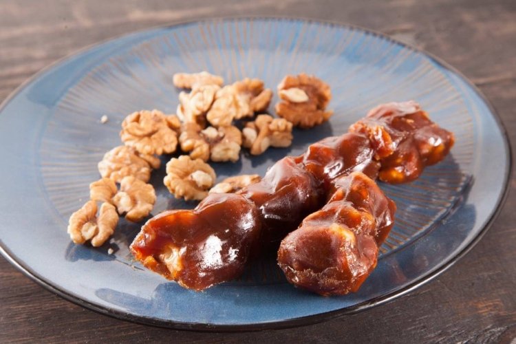 Churchkhela mit Honig ohne Zucker